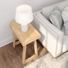 Plank+Beam Side Table for Living Room, Farmhouse Style Solid Wood Rectangular End Table, Corner Table for Small Spaces, 25" - 3 of 4