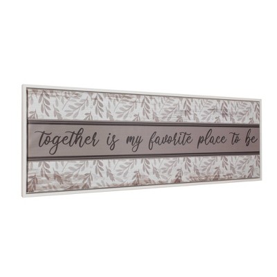 Together Oversized Kitchen Framed Wall Canvas - Crystal Art Gallery