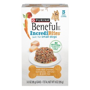 Beneful IncrediBites Wet Dog Food for Small Dogs - 3oz/3pk - 1 of 4