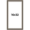 PosterPalooza | Panoramic Weathered Black Picture Frame - UV Acrylic, Foam Board Backing, Hanging Hardware - 2 of 4