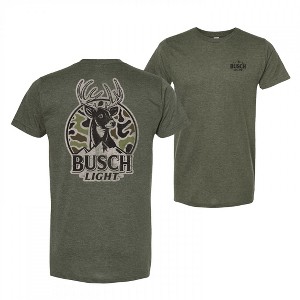 Adult Busch Light Deer Hunting Forest Green T-Shirt - 1 of 2