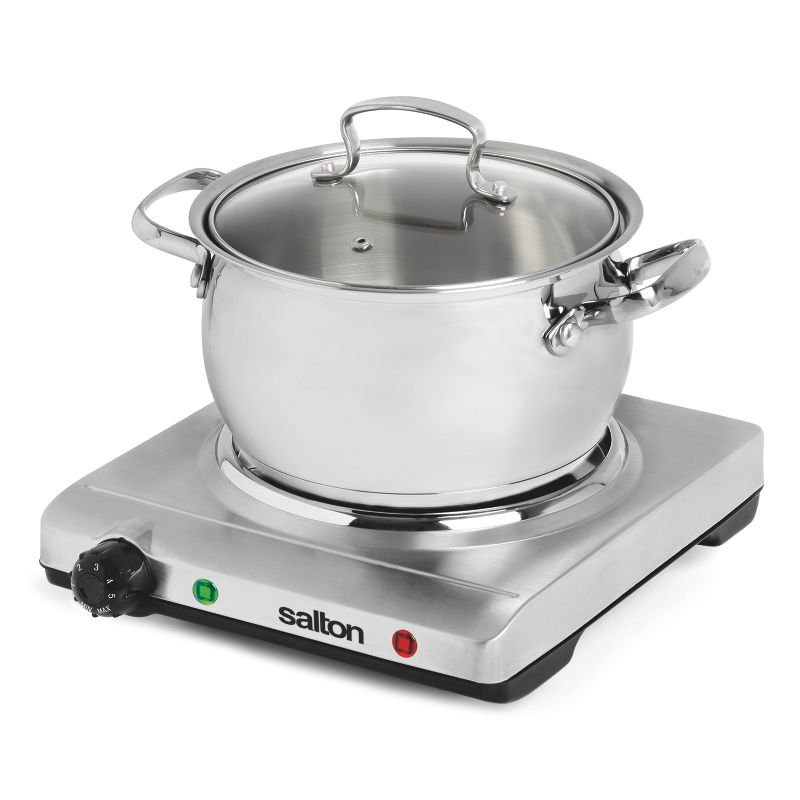 Salton Stainless Steel Portable Cooktop, 2 of 6