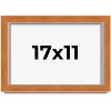 PosterPalooza | Flat Brown Picture Frame - UV Acrylic, Backing Board, Hanging Hardware Included - 2 of 4