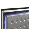 New Classic Furniture, Valentine Solid Wood Full Size Lighted Bed in Black - 4 of 4
