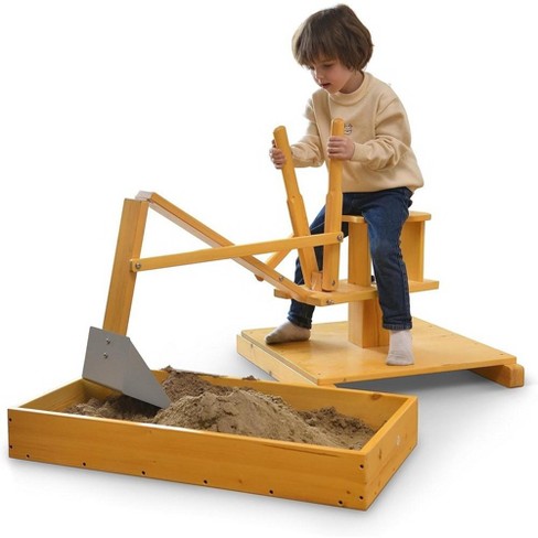 Wooden ride hot sale on digger