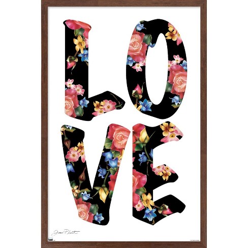 Trends International Jean Plout - Love Framed Wall Poster Prints