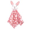 Luvable Friends Baby Girl Plush Blanket and Security Blanket, Bunny Heart, One Size - 2 of 3