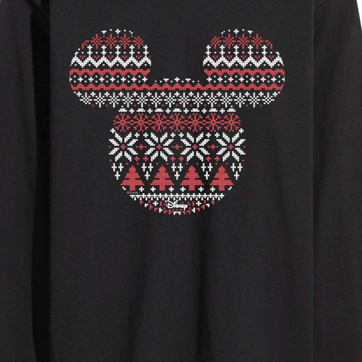 Men's - Disney - Sweater Mickey Ears Long Sleeve Graphic T-Shirt - thumbnail 2
