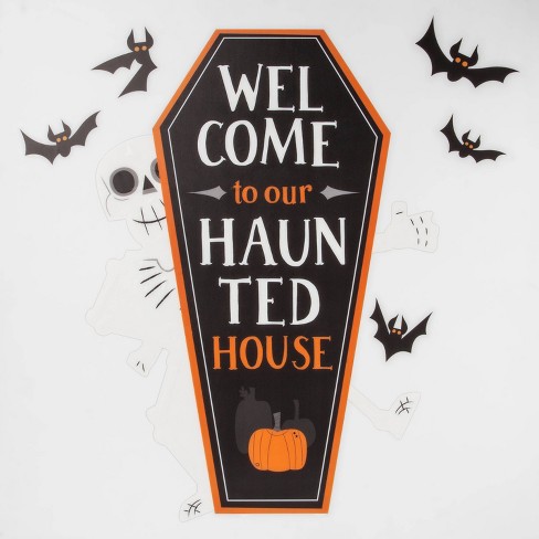 Welcome To The Haunted House Halloween Wall Art Hyde Eek Boutique Target