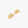 sanctuaire Geo Textured Knot Stud Earring Gold - 3 of 3
