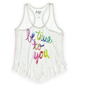 Aeropostale Womens Be Tru Fringed Tank Top - 1 of 1