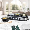 Nostalgia 3-Station Slow Cooker Buffet, Stainless Steel - 3 of 4