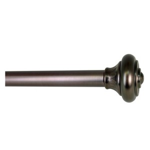 Versailles Lexington Royale Steel Heavy Duty Curtain Rod Set for Windows Antique Bronze/Brown - 1 of 4