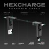 STATIK 6.6'' Hexcharge Universal 4-in-1 Multi-Charging Cable - Black - 2 of 4
