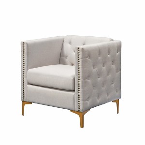 Vern Upholstered Accent Chair Cream - miBasics, Ivory