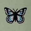Dalix Butterfly Embroidered Sweatpant Soft Fleece Relaxed Fit Lounge Womens - 2 of 4