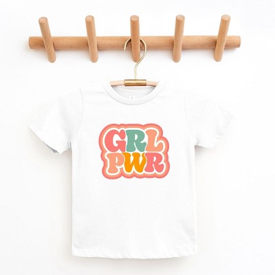 The Juniper Shop Girl Power Retro Toddler Short Sleeve Tee