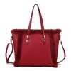 MKF Collection Liza Vegan Leather with faux fur Women’s Tote Bag by Mia K - 2 of 4