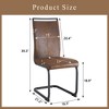 Luxury style Dining Chairs, Comfort & Stability in One, The combination of grainy fabric-like fabric and metal legs is stylish and versatile - 4 of 4