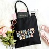 City Creek Prints Labor And Delivery Nurse Wavy Pastel Colorful Canvas Tote Bag - 2 of 2