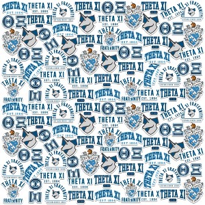 Theta Xi Fraternity Variety 100Ct Sticker Pack Miscellaneous 100 Ct. Sticker Pack - 1 of 4