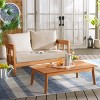 Owen Bench And Table - Indoor/Outdoor - PAT7086 - Natural/Taupe - Safavieh - 2 of 4