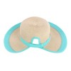 Karen Keith Women's Toyo Braid Sun Hat with Ponytail Opening in Back - 3 of 4