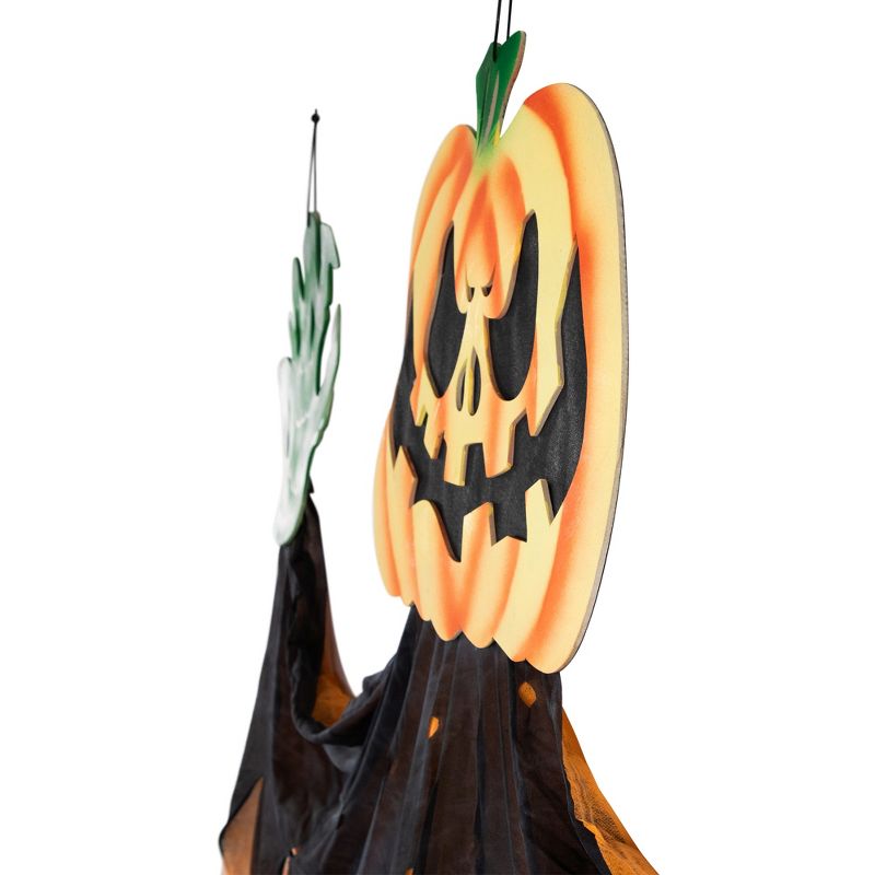 Northlight 11' Scary Jack-O-Lantern Halloween Hanging Decoration, 5 of 6