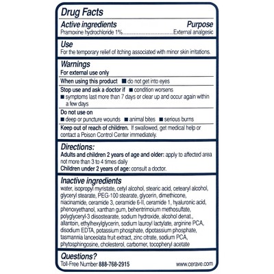 cerave itch relief moisturizing cream target