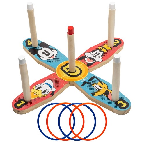 GoSports Kids' Disney Mickey and Friends Ring Toss Game - 5pc