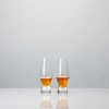 Viski Footed Crystal Scotch Glasses Set of 2 - Premium Crystal Clear Glass, Classic Whiskey Glasses, Scotch Glass Gift Set - 8 oz, Clear - 4 of 4