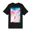 Power Ranger Pink Ranger Action Character Art Adult Black Crew Neck Short Sleeve T-shirt - 2 of 4