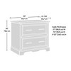 QingMoon 2-Drawer Lateral File Cabinet Full extension drawers Safety interlock for Office, Home and Small Space Winter Oak Finish - 4 of 4