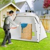 VEVOR Portable Paint Booth, Larger Spray Paint Tent with Built-in Floor & Mesh Screen, Painting Tent Station, 7.5x5.2x5.2ft Spray Paint Shelter,White - 2 of 4