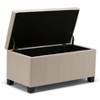 NicBex 35.6" Storage Bench Rectangle Storage Ottoman for Bedroom, Living Room, Beige - 3 of 4