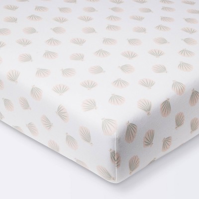 Polyester Rayon Jersey Fitted Crib Sheet - Cloud Island™ Seashells