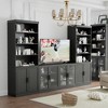 SpassWay 31"L 16"D Wood Storage Cabinet Decorative Sideboard Kids Classroom Storage Bookshelves/Bookcase with Adjustable Shelves - 3 of 4