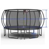 VisioGear Trampoline, Trampoline with Safety Enclosure Net, Trampoline for Kids and Adults, Black, 182.28"*182.28"*101.88" - 2 of 4