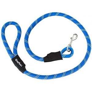 ZippyPaws Climbers Rope Heavy Duty Dog Leash, Durable 2/3'' Climbing Rope, 6 Feet Long, Tested Strength Over 3000 lbs - Blue - 1 of 1