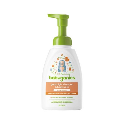Image of Babyganics Baby Shampoo + Body Wash Pump Bottle Orange Blossom - 16 fl oz Packaging May Vary