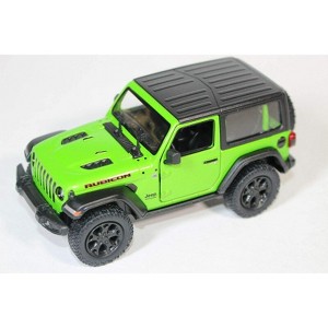 KiNSMART - Jeep Wrangler Rubicon Off Road 4x4 5 inch 1:34 Scale Die Cast Model Replica Toy Car (Green Hardtop) - 1 of 1
