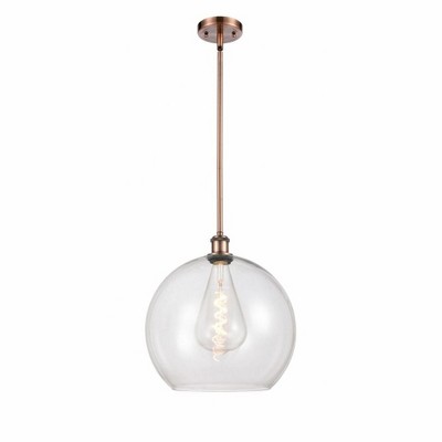 Athens - 1 Light Pendant In Industrial Style-16.38 Inches Tall and 13.75 Inches Wide