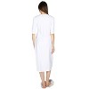 Memoi Women's Silky-Smooth Bonded 3/4-Sleeve 48" Slip Dress - 3 of 4
