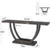 Tribesigns 63 Inches Farmhouse Wood Console Table for Entryway, Narrow Long Foyer Sofa Table with Geometric Legs for Hallway, Entrance, Living Room - 3 of 4