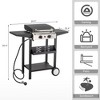 Winado 2 Burner 20000 BTU Portable Propane Griddle Freestanding Gas Grill - 3 of 4
