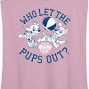 Women's - Paw Patrol - Who Let The Pups Out Graphic Racerback Tank - 2 of 4