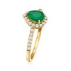 Ross-Simons 0.80 Carat Emerald and .25 ct. t.w. Diamond Ring in 18kt Gold Size 6 - 3 of 4
