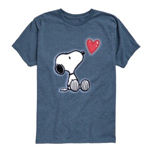 Boys' - Peanuts - Snoopy Heart Short Sleeve Graphic T-Shirt - 1 of 4