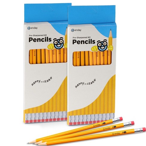 Enday Presharpened #2 Pencils 12 Count Pack Of 2 : Target