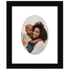 Americanflat Picture Frame with Oval Mat Insert and Shatter-Resistant Glass - Signature Collection - Photo Frame for Wall Display - 1 of 4